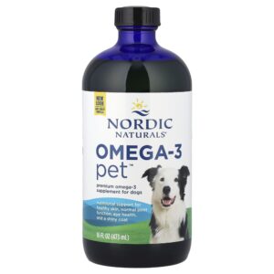 Nordic Naturals - Suplemento de Ômega-3 Pet Líquido para Cães 473 ml