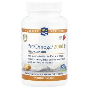 Nordic Naturals - Suplemento de Ômega-3 Profissional ProOmega 2000 Morango 60 Softgels