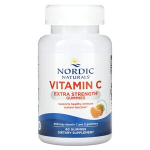 Nordic Naturals - Suplemento de Vitamina C 250 mg em Gomas Sabor Tangerina 60 Gomas