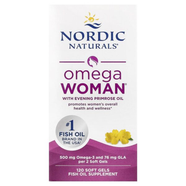 Nordic Naturals - Suplemento Ômega Mulher com Óleo de Prímula 120 Softgels