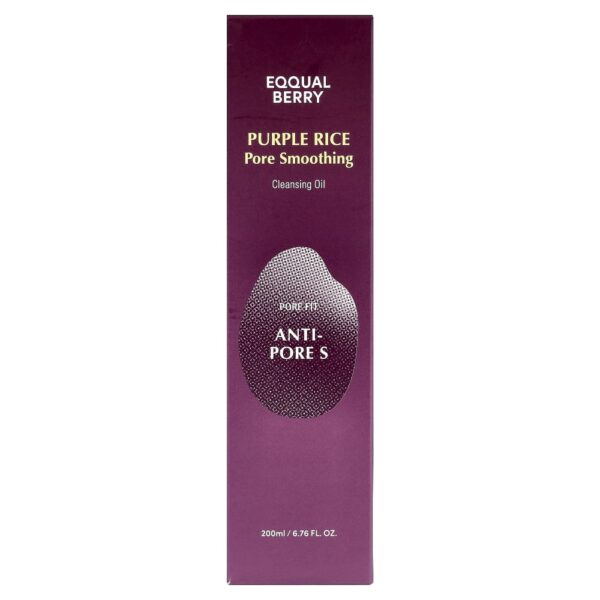 Óleo de Limpeza Facial Purificante Arroz Roxo 200 ml - EQQUALBERRY
