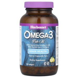 Óleo de Peixe Ômega-3 2000mg 120 Cápsulas Gelatinosas - Bluebonnet Nutrition