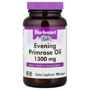 Óleo de prímula 1300 mg 90 cápsulas Gelatinosas - Bluebonnet Nutrition