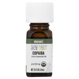 Óleo Essencial Puro de Copaíba Orgânica 7.4 ml - Aura Cacia