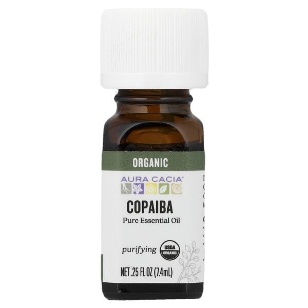 Óleo Essencial Puro de Copaíba Orgânica 7.4 ml - Aura Cacia