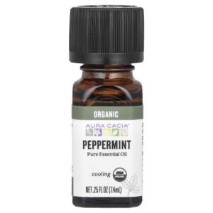 Óleo Essencial Puro Orgânico de Hortelã-Pimenta 7.4 ml - Aura Cacia