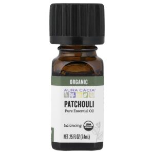 Óleo Essencial Puro Orgânico de Patchouli 7.4 ml - Aura Cacia