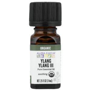 Óleo Essencial Puro Orgânico de Ylang Ylang III 7.4 ml - Aura Cacia