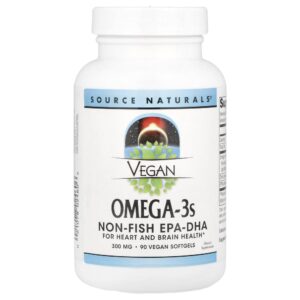 Ômega-3 Vegano EPA e DHA 300 mg 90 Softgels Veganas - Source Naturals