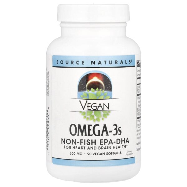 Ômega-3 Vegano EPA e DHA 300 mg 90 Softgels Veganas - Source Naturals