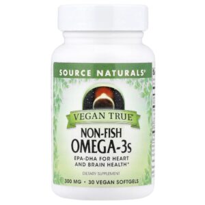 Ômega-3 Vegano Vegan True 300 mg 30 Softgels Veganas - Source Naturals