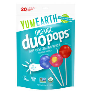 Organic Duopops Variedade 20 Pirulitos 300 g - YumEarth