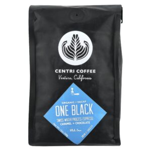 Organic One Black Caramelo + Chocolate em Grãos Descafeinado 340 g - Centri Coffee