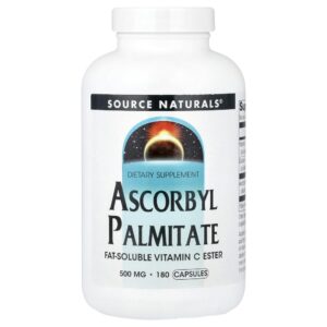 Palmitato de Ascorbila 180 Cápsulas - Source Naturals