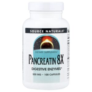 Pancreatin 8X 100 Cápsulas - Source Naturals
