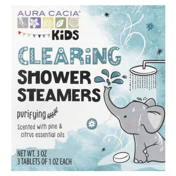 Pastilhas Vapores de Chuveiro Infantil Limpeza e Purificação 3 Unidades - Aura Cacia