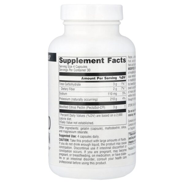 PectImmune Pectina Cítrica Modificada 120 Cápsulas - Source Naturals