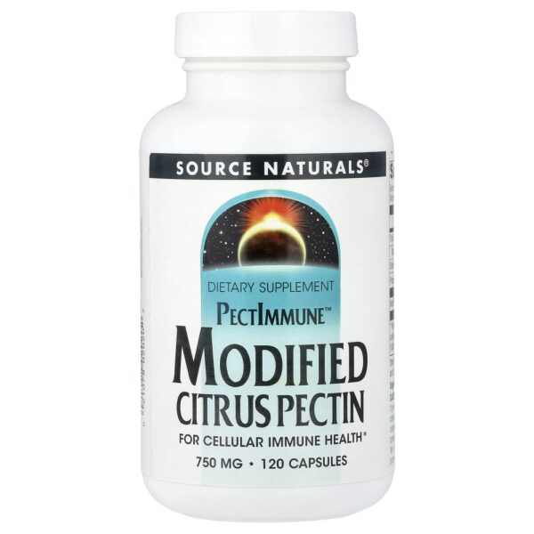 PectImmune Pectina Cítrica Modificada 120 Cápsulas - Source Naturals