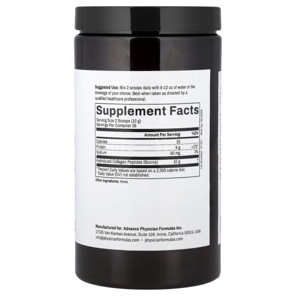 Peptídeos de Colágeno Hidrolisado em Pó 360 g - Advance Physician Formulas