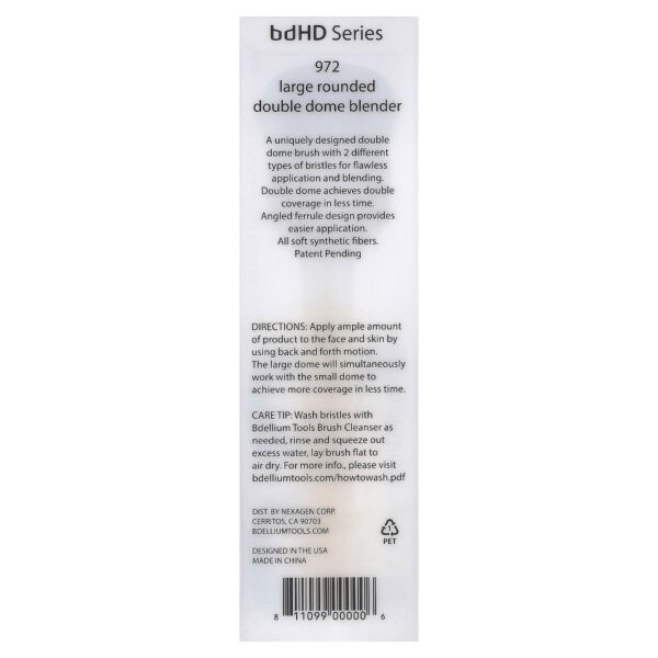 Pincel Facial Redondo de Domo Duplo 972 Studio Series 1 Unidade - Bdellium Tools