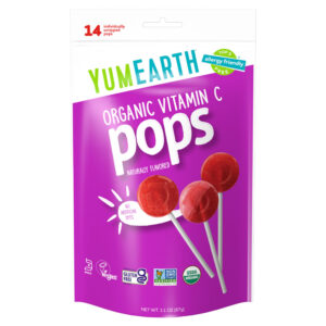 Pirulitos de Vitamina C Orgânica Sortidos 14 Pirulitos 87 g - YumEarth