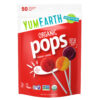 Pirulitos Orgânicos Sabores Sortidos 50 Pirulitos Embalados Individualmente 310 g - YumEarth