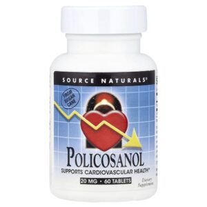 Policosanol 20 mg 60 Comprimidos - Source Naturals