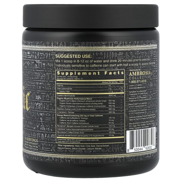 Pré-Treino com Cogumelo Kinetic Sabor Limão Tropical 213.6 g - Ambrosia Collective