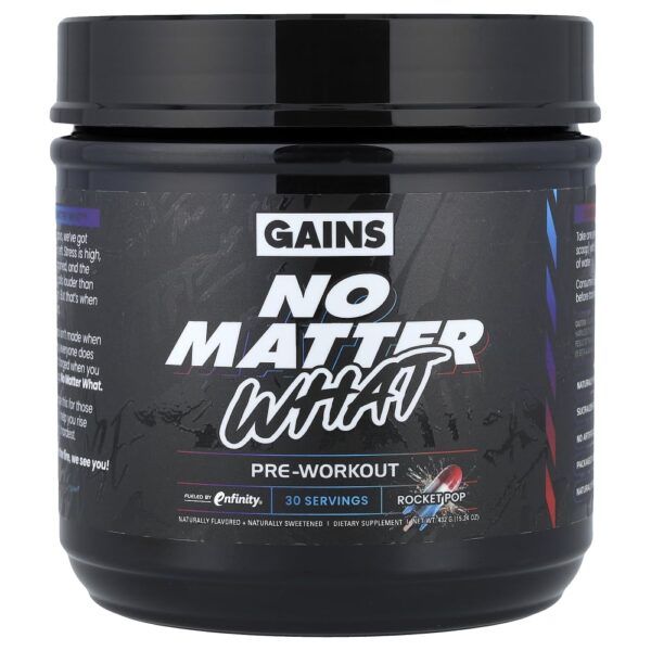 Pré-Treino No Matter What Sabor Rocket Pop 432 g - GAINS