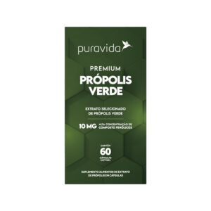 Premium Própolis Verde 60 Cápsulas - Puravida