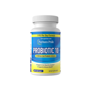 Probiotic 10 20 Bilhões + Vitamina D 60 Cápsulas - Puritan´s Pride