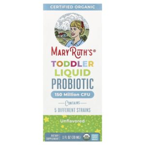 Probiótico em Gotas para Crianças Pequenas Cocomelon Para Idades de 1 a 3 Anos Sem Sabor 30 ml - MaryRuth's
