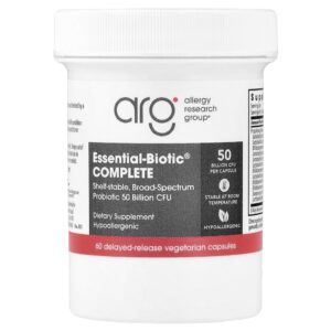 Probiótico Essential-Biotic Complete 50 Bilhões de UFC 60 Cápsulas Vegetarianas - Allergy Research Group