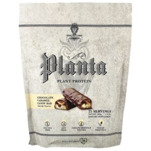 Proteína Vegetal em Pó Planta Plant Protein Sabor Barra de Chocolate e Caramelo 800 g - Ambrosia Collective