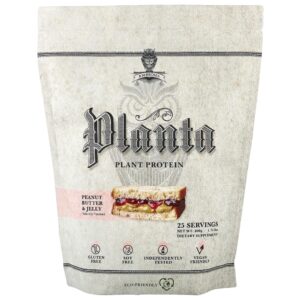 Proteína Vegetal em Pó Planta Plant Protein Sabor Geleia de Manteiga de Amendoim 800 g - Ambrosia Collective