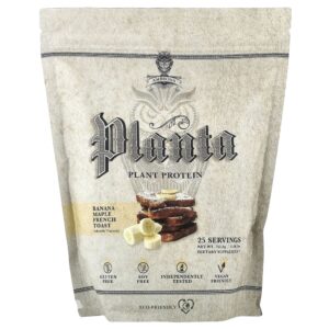 Proteína Vegetal em Pó Planta Plant Protein Sabor Torrada Francesa com Banana e Bordo 752.5 g - Ambrosia Collective