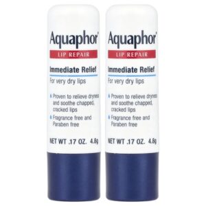 Protetor e Reparador Labial em Bastão Alívio Imediato 2 Unidades de 4.8 g - Aquaphor