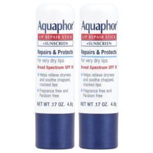 Protetor e Reparador Labial em Bastão FPS 30 Sem Perfume 2 Unidades de 4.8 g - Aquaphor