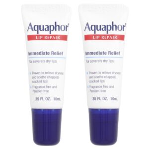 Protetor e Reparador Labial Lip Repair Alívio Imediato 2 Tubos de 10 ml - Aquaphor
