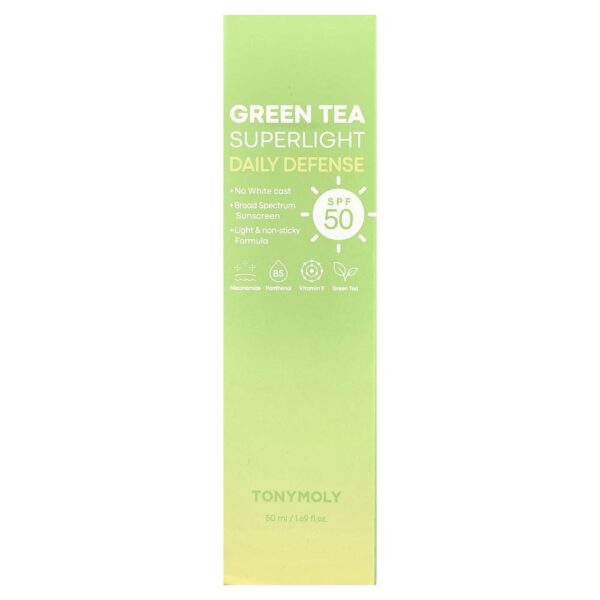Protetor Solar Facial Chá Verde FPS 50 Superlight 50 ml - TonyMoly