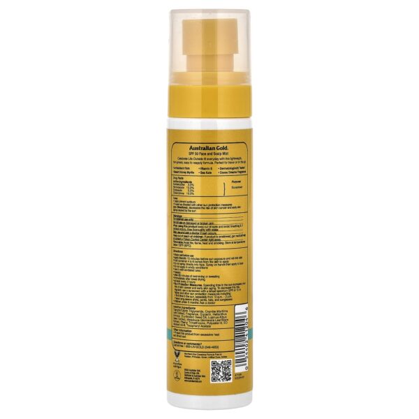 Protetor Solar Facial e Couro Cabeludo em Spray FPS 50 100 ml - Australian Gold