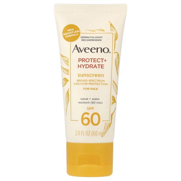 Protetor Solar Facial Hidratante Protect Plus Hydrate FPS 60 60 ml - Aveeno