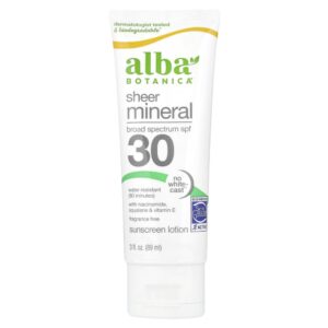 Protetor Solar Mineral Sensível Sem Fragrância FPS 30 113 g - Alba Botanica