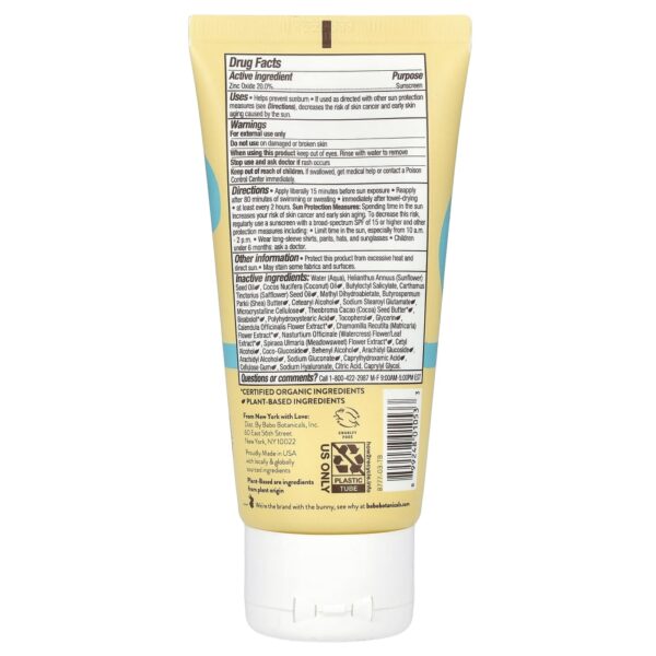 Protetor Solar Mineral Transparente Sem Perfume FPS 50 89 ml - Babo Botanicals