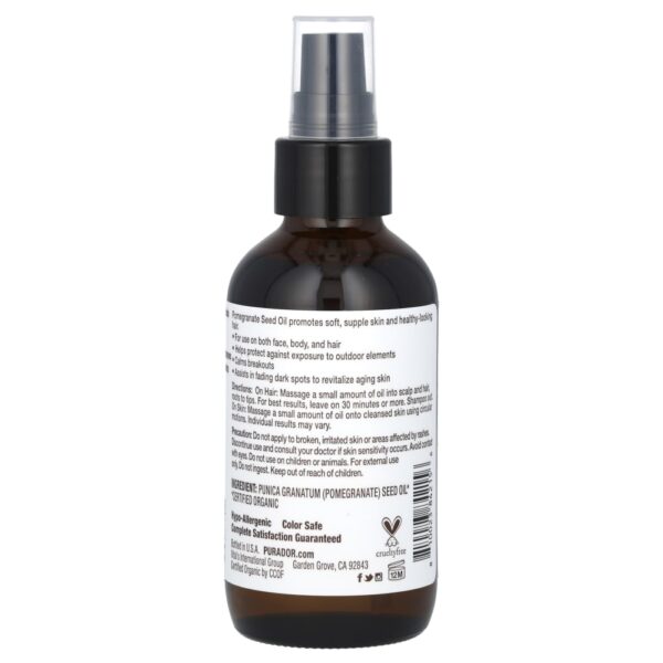 Pura D'or - Óleo de Semente de Romã Orgânico 118 ml