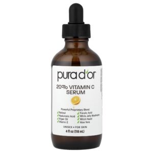 Pura D'or - Sérum Facial Iluminador com 20% de Vitamina C 118 ml