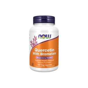 Quercetin with Bromelain (Quercetina com Bromelaína) - Now Foods 240 Cápsulas
