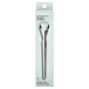 Raspador de Língua Profissional em Aço Inox 1 Unidade - Davids