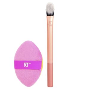 Real Techniques - Duo de Pincéis Faciais Precision Perfection Face Duo 2 Unidades