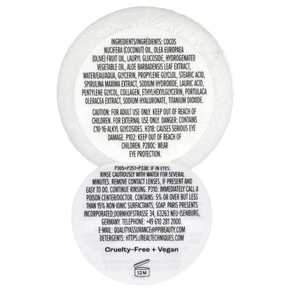 Real Techniques - Kit de Esponja e Sabonete Higienizador Miracle Blend and Cleanse 3 Peças